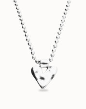 UNO de 50 | Statement Bead chain with large heart pendant