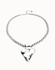 UNO de 50 | Statement Chain & Heart Necklace