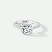 Creative Brilliance | Cynthia 18ct White Gold 1.20ct tw Lab Grown Diamond Halo Ring