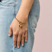 Bijoux De Mimi | Charli Blue Gold Charm Bracelet