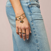 Bijoux De Mimi | Charli Blue Gold Charm Bracelet