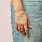 Beatrice Silver Blue Bracelet