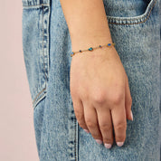 Beatrice Gold Blue Bracelet