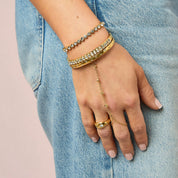 Bijoux De Mimi | Amelia Rainbow Gold Star Bangle