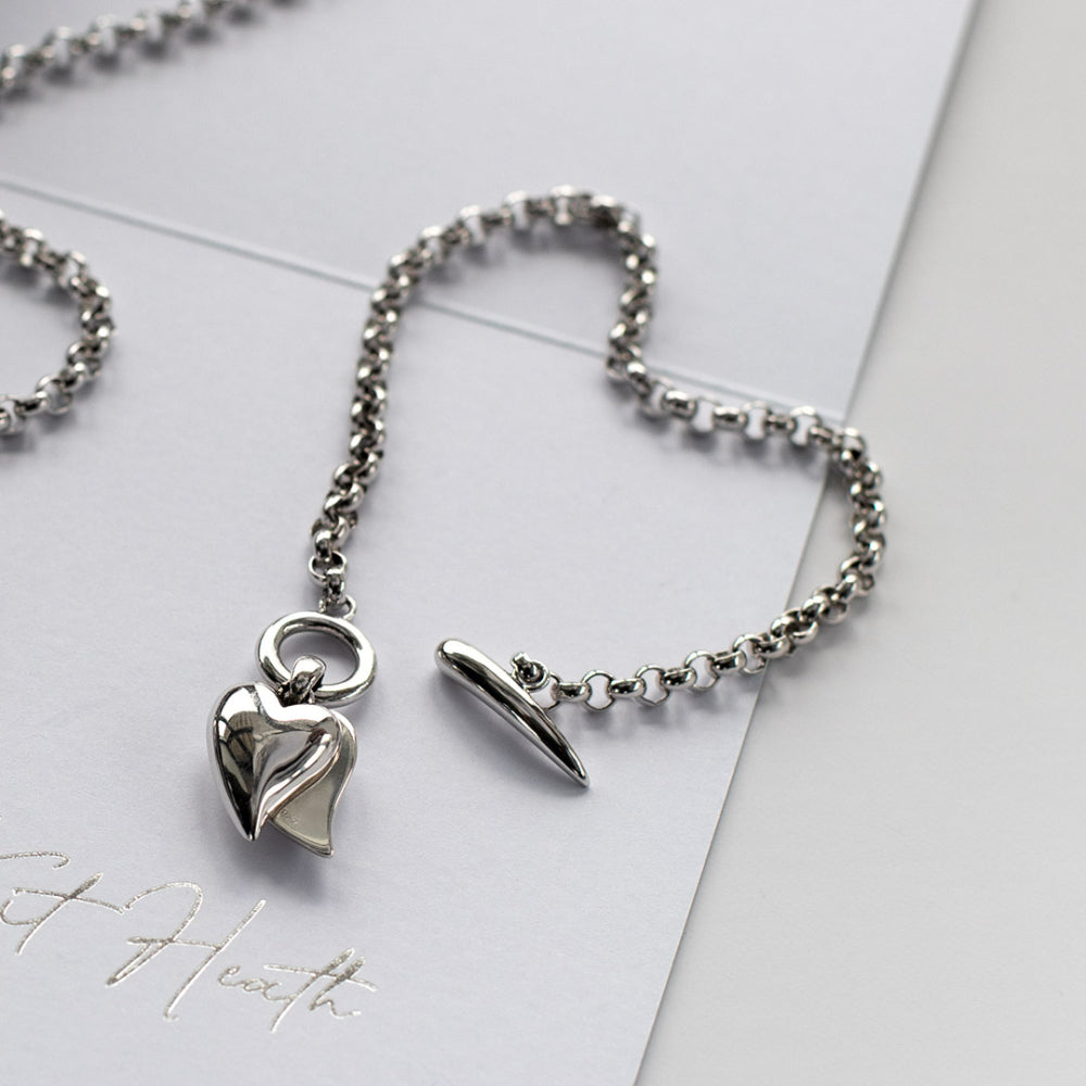 Kit Heath |  Desire Love Duet Heart T-Bar bracelet