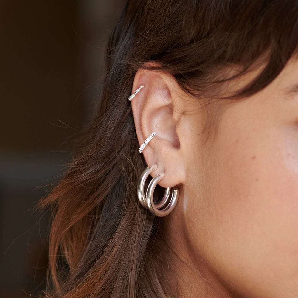 Daisy London |  Midi Bold Hoop Earrings