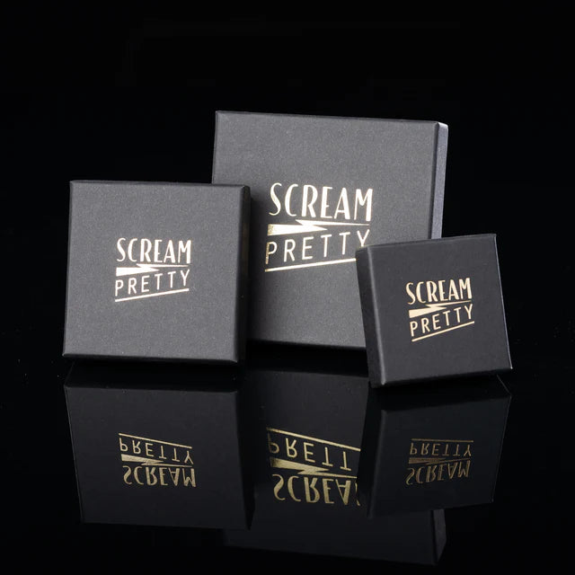 Scream Pretty | Lightening Stud Silver Earrings