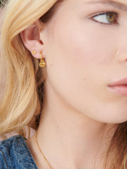 Rachel Jackson | Happy Face Huggie Hoop Earrings