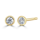 B & N | 9ct Yellow Gold Lab Grown Diamond Earrings