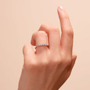 Creative Brilliance | Elsie 9ct White Gold 0.50ct tw Lab Grown Diamond Ring