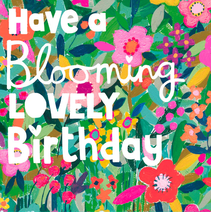 'Blooming lovely' Birthday Card- Paper Salad