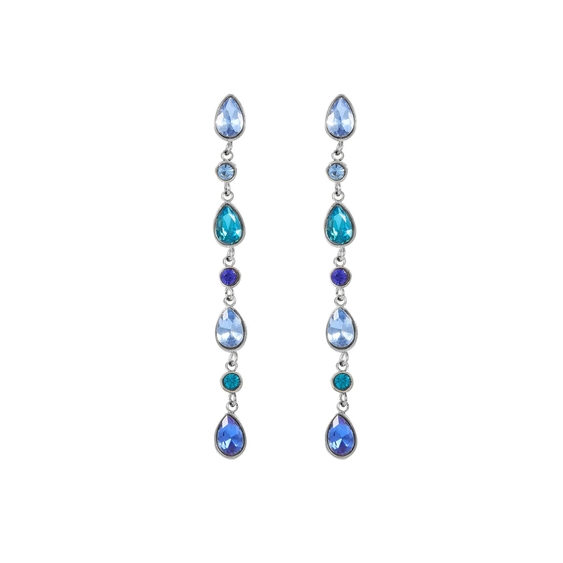 FreyaBlueSilverDropletStatementStuds.webp