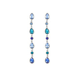 Bijoux De Mimi | Freya Blue Silver Droplet Statement Studs