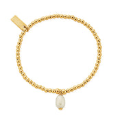 ChloBo | Cute Charm Pearl Drop Gold Plate Bracelet