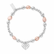 ChloBo | Loving Heart Pink Pearl Bracelet