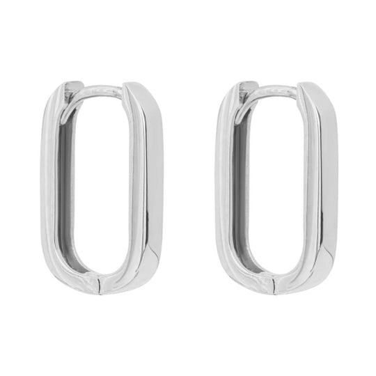 Penmans |  9ct White Gold U shaped Earrings