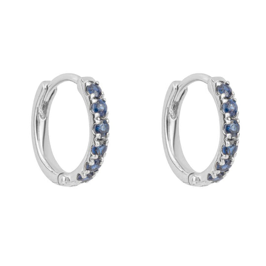 Penmans |  9ct White Gold & Blue Sapphire Earrings