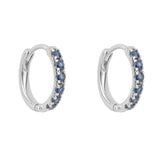 Penmans |  9ct White Gold & Blue Sapphire Earrings