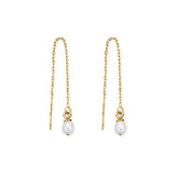 ChloBo | Ethereal Gold Plate Pearl Drop Earrings