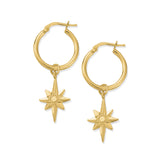 ChloBo |  Gold Lucky Star Hoops