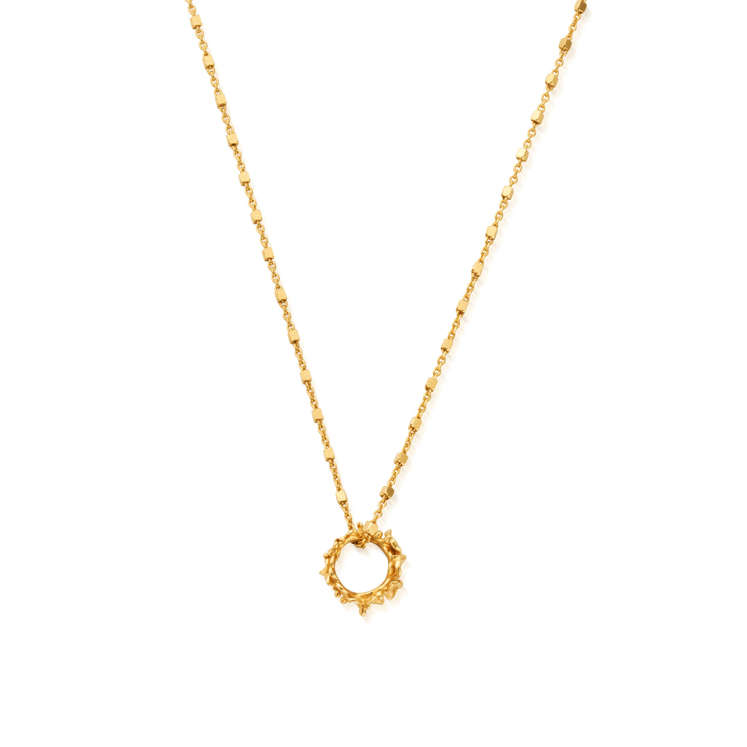 ChloBo | Gold Delicate Cube Chain Wisteria Necklace