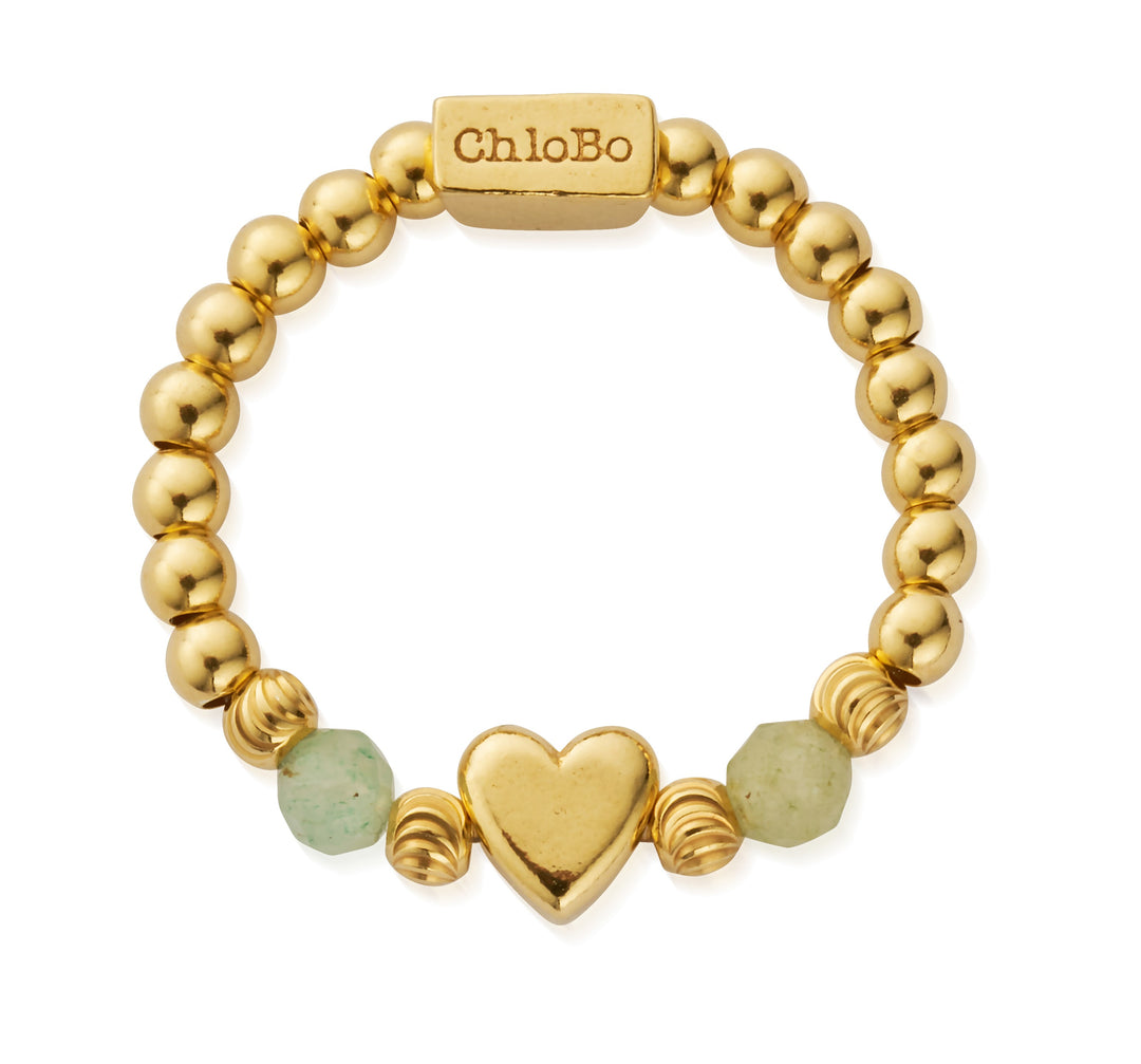ChloBo | Gold New Love Aventurine Ring