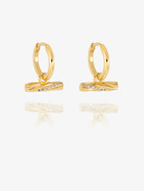 Rachel Jackson | Twisted T-Bar Huggie Hoops