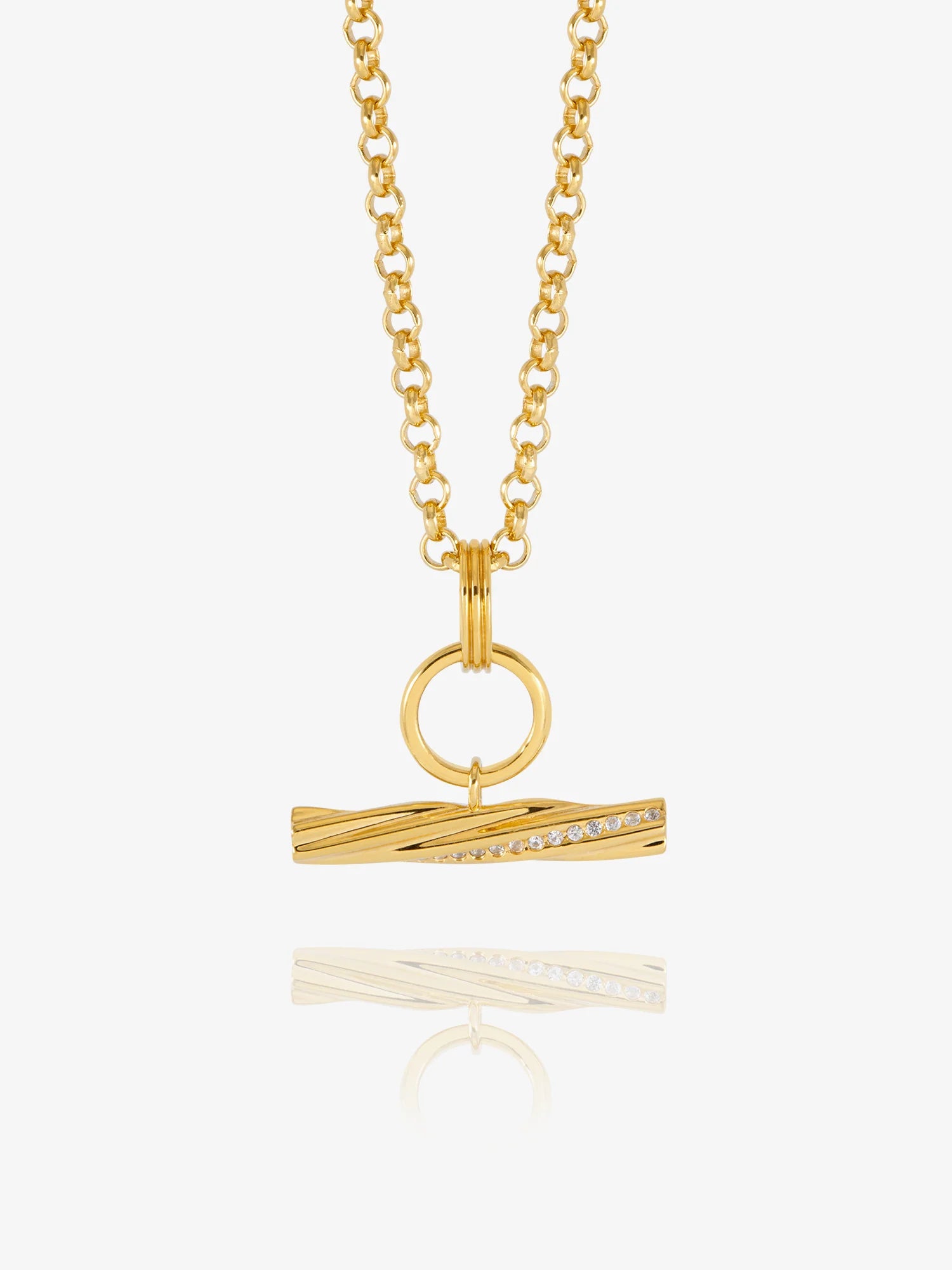 Rachel Jackson | Twisted Chunky T-Bar Necklace