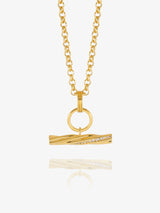 Rachel Jackson | Twisted Chunky T-Bar Necklace