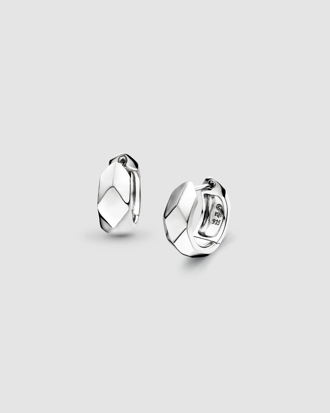 Kit Heath | Glint Geo Wide Hinged Earrings
