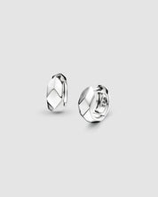 Kit Heath | Glint Geo Wide Hinged Earrings