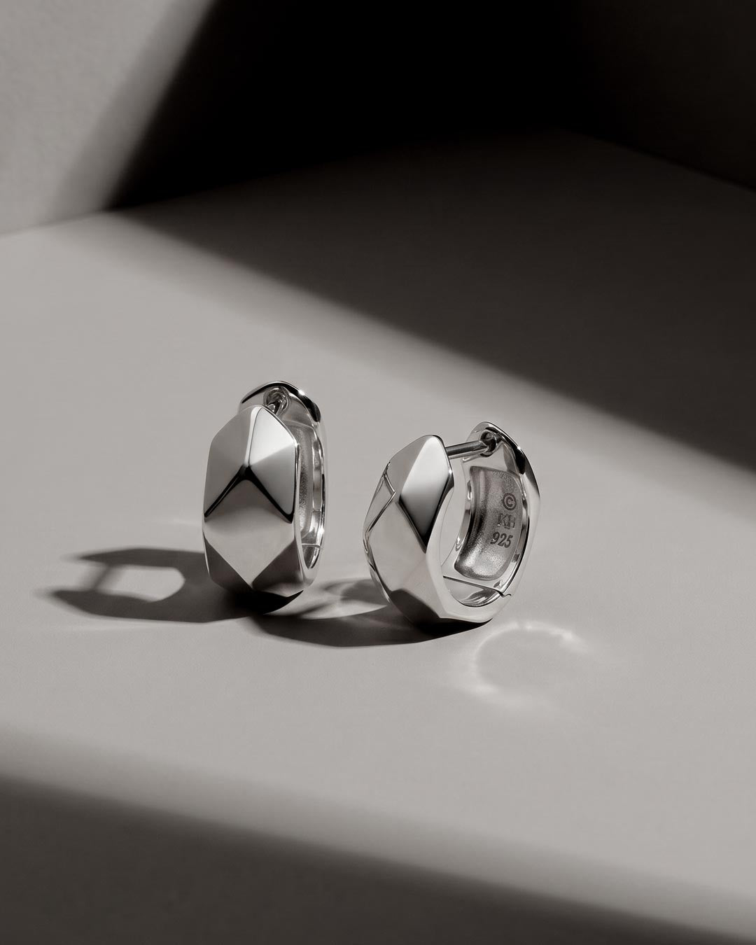Kit Heath | Glint Geo Wide Hinged Earrings
