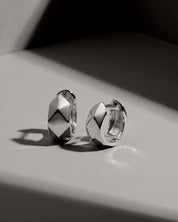 Kit Heath | Glint Geo Wide Hinged Earrings