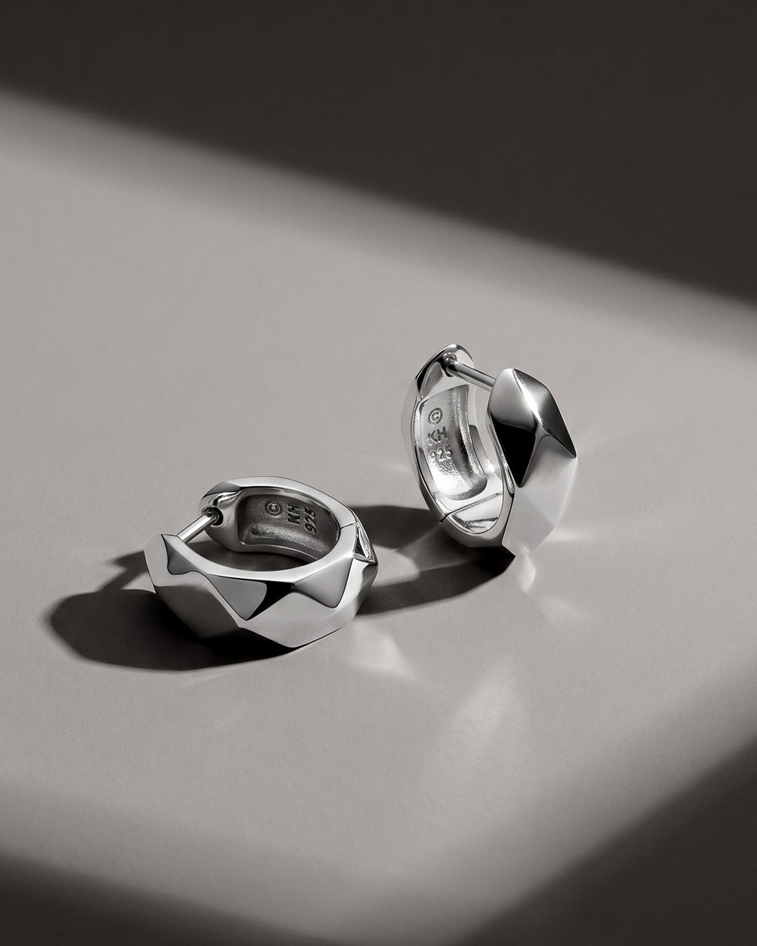 Kit Heath | Glint Geo Wide Hinged Earrings