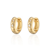Scream Pretty | Celestial Chunky huggie hoop - Gold plate