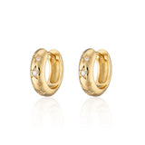 Scream Pretty | Celestial Chunky huggie hoop - Gold plate