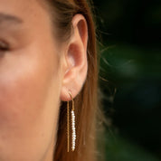 Scream Pretty |  Pearl Threader Gold plate Earrings