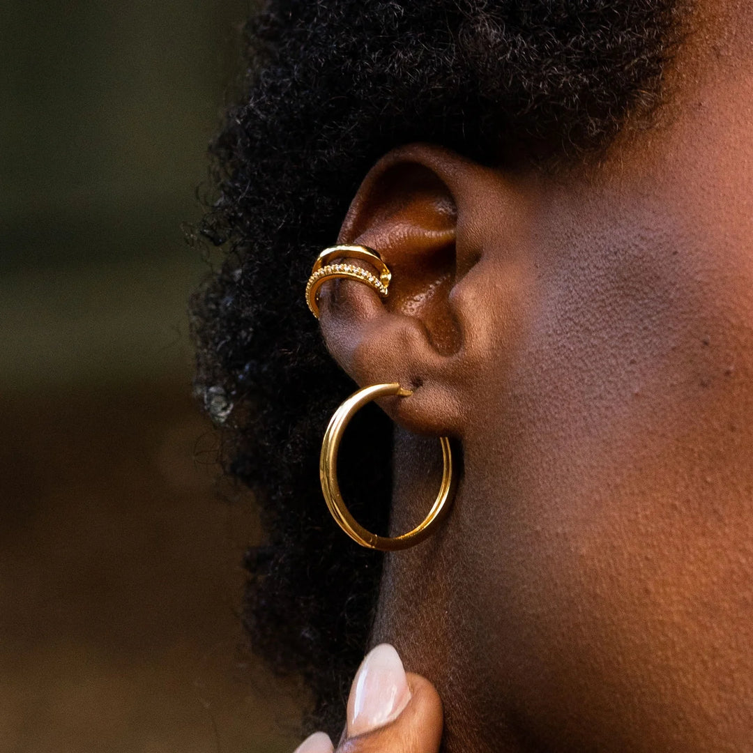 Scream Pretty |  Perfect Hoop Sterling Gold plated Earrings