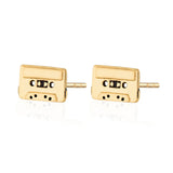 Scream Pretty |  Mix Tape Gold Plated Stud Earrings