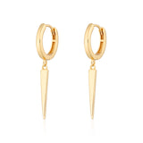 Scream Pretty |  Spike Hoop Gold Plated Earrings