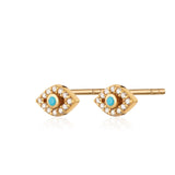 Scream Pretty |  Evil Eye Charm Studs Earrings