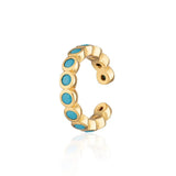Scream Pretty |  Turquoise Bezel Single Ear Cuff