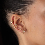 Scream Pretty | Celestial Chunky huggie hoop - Gold plate