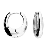 Penmans | Silver Heavy Textured Hinged Earrings