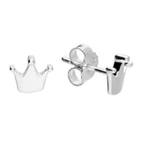 Penmans | Princess Crown Silver Earrings