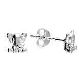 Penmans | Small Cute Elephant Silver Earrings