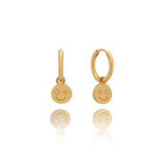 Rachel Jackson | Happy Face Huggie Hoop Earrings