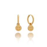 Rachel Jackson | Happy Face Huggie Hoop Earrings