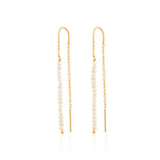 Scream Pretty |  Pearl Threader Gold plate Earrings