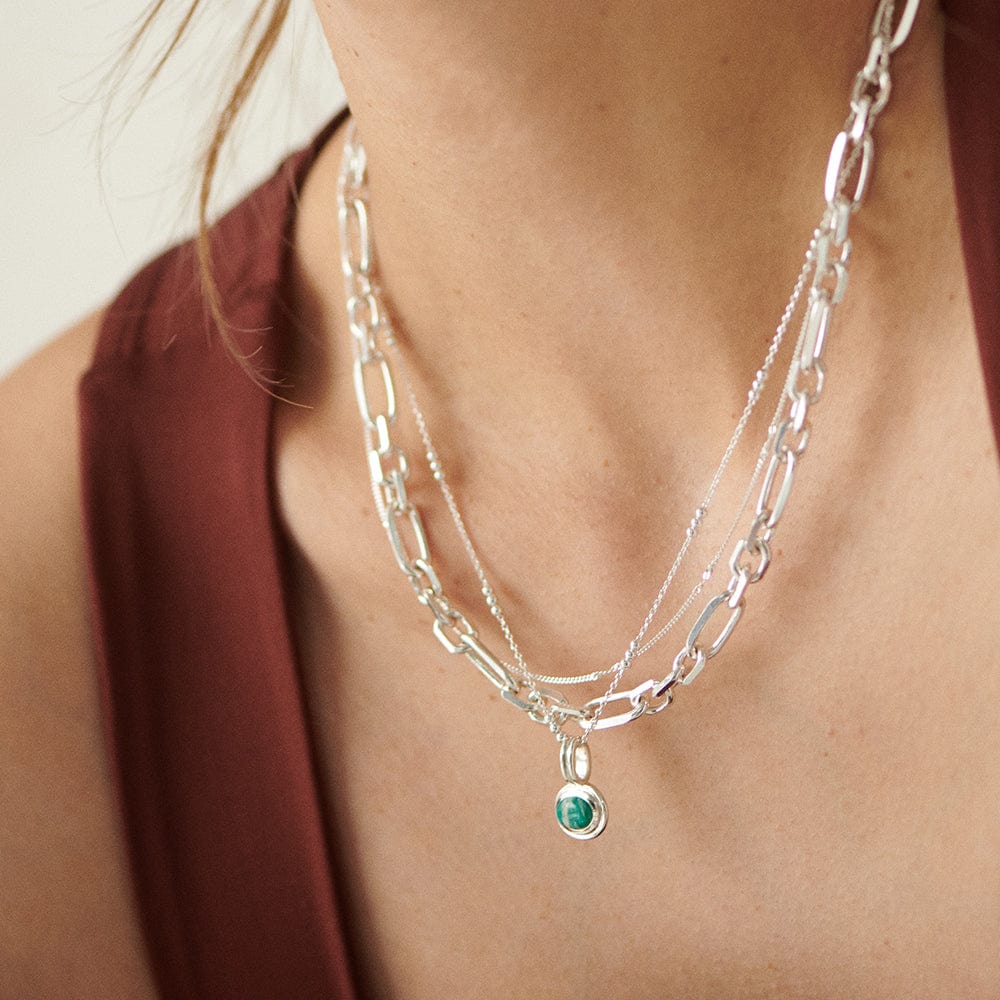Daisy London |  Amazonite Healing Stone Sterling Silver Necklace